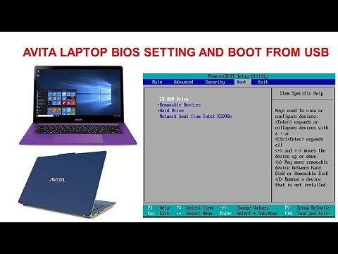 Avita Laptop Bios Setting and boot from Usb