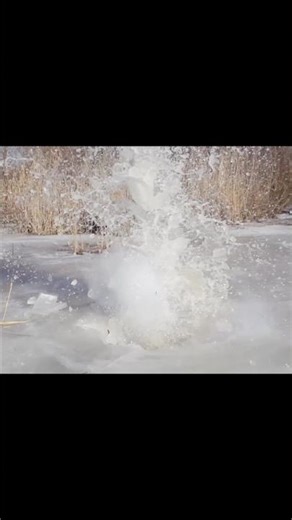 “Under Ice Firework ❄️🔥 | Nature’s Hidden Explosion!”