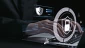 Business person explore the core of cyber security. Delve into cyber...