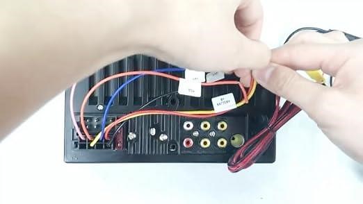 How to connect the backup camera?