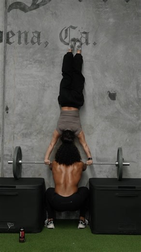 Hardest handstand hold EVER? 😅 This one was tough but we got it! Happy Friday! #handstand #squat #fbreels #friday | LittleTFitness