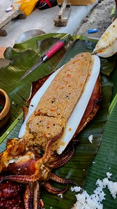 221K views · 2.7K reactions | giant squid with java rice "kalamia" 撚 | Team Arkangel | Facebook