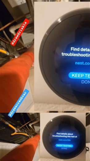 NEST Tstat-T04 Error code (explained⚠️)#drewdriskle #hvac#plumbing#electrical#troubleshooting#shorts