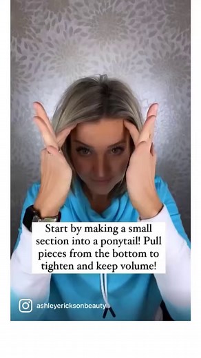 Easiest hairstyle to pull back your bangs/fringe 🙌🏻 | Ashley Erickson Beauty