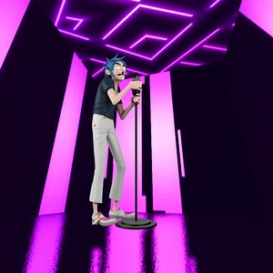 64K views · 68 reactions | @Superplastic x @Gorillaz 2D is here!  The first Gorillaz vinyl art toy in 10 years!! Based on artist Jamie Hewlett’s iconic Gorillaz frontman 2D, this giant 12-inch toy features two-tone shoes, fat mic, and battery-powered glowing LED eyes. 朗 This ultra-collectible limited-edition figure is almost gone! ⚡ | Superplastic | Facebook