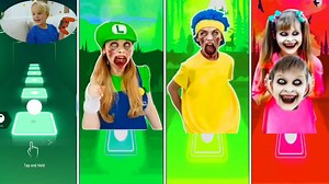 Tiles Hop Game - Zombie Vlad And Niki vs Zombie Roma VS Zombie Oliver Vs Marshall Coffin Dance Team | OPILA BIRD 2M