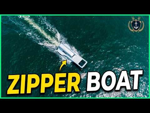 Why This Boat Looks Like A Giant Zipper In The Ocean - Weird Boats