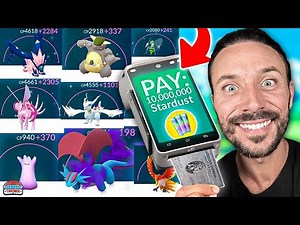 I Spent * 10,000,000 STARDUST * Maxing Out Level 50 Pokémon!