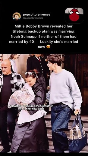 Millie Bobby Brown admits her lifelong backup plan was a marriage pact with Noah #milliebobby #mbb