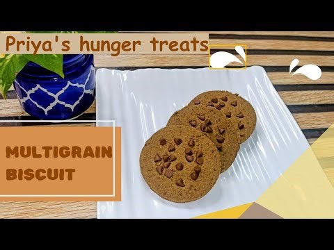 MULTIGRAIN BISCUITS WITHOUT OVEN| சத்துமாவு பிஸ்கட்| #biscuit#snacks#new @hungertreats2624 