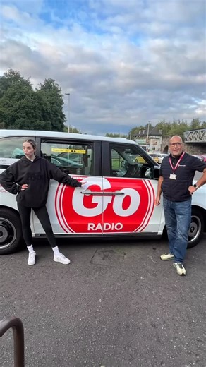 Just your average day… picking up @gkbarry_ 🚖🤩 TikTok star, comedian, and host of the Saving Grace podcast — in Scotland on tour, but still finding time to stop by the Go Radio Studios for the Radio Therapy Podcast with Teenage Cancer Trust. A proper Glasgow welcome, with Kenny making sure she got there in style 🎙👏 #GlasgowTaxis #GKBarry #GoRadio #TeenageCancerTrust | Glasgow Taxis
