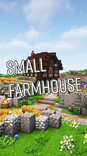 Another angled building today, this time a cute cottagecore Farmhouse. I need to think of some cool backstories for the family who live in this house. I welcome any lore suggestions and lemme know what you wanna see next! 📜🖋 #minecraft #minecraftbuilding #cottagecore #animals #fyp
