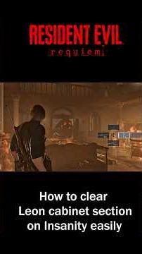 Resident Evil 9 Requiem - Leon Cabinet | Insanity Difficulty #re9 #re9requiem #residentevil