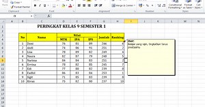 Cara Mengaktifkan Insert Comment di Excel
