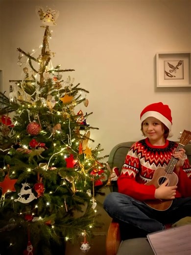 Benjamin Fallow 💚 on Instagram: "Happy Christmas friends!❤️✨ The story of a wild Christmas tree🎄 Benji loves our wild Christmas tree, it lives in the back garden, and grows along with him each year 🥰 . You might remember the story of our Christmas trees…. I bought this first one 15 years ago when I was living in a little studio flat near the sea - carried it home from the market in one hand! It traveled with me to a little cottage in a forest, then to a top floor flat in town with Benji’s dad