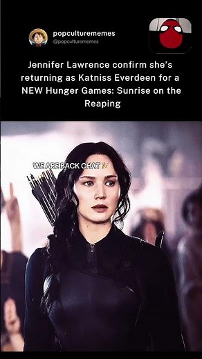 Jennifer Lawrence confirms Katniss return in new Hunger Games: Sunrise on the Reaping #hungergames