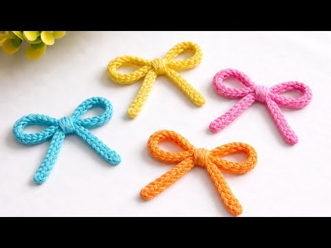 Beautiful Crochet Bow🎀|Easy Woolen Bow Tutorial|DIY by NIMMI#crochetwithnimmi #crochetbow#viralvideo