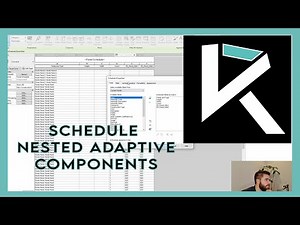 How to Schedule Adaptive Components, Curtain Panels and Nested Families in Revit