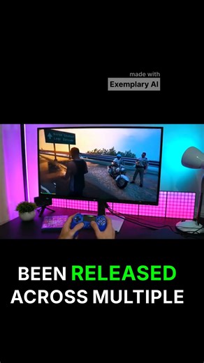 GTA 5 On PS4 Slim- 27 Inch 4K Mini LED Monitor POV