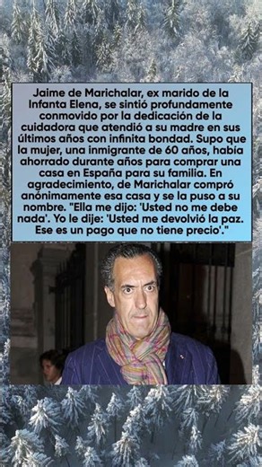 La nobleza del ex príncipe: le pagó la casa a la cuidadora que atendió a su madre.