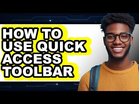 How to Use Quick Access Toolbar (easy Method)