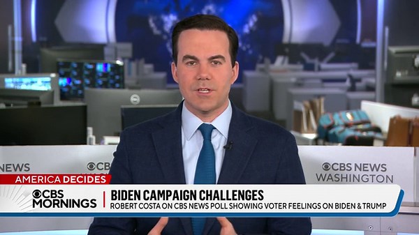 CBS News Poll: Trump leads Biden among likely voters as campaign intensifies