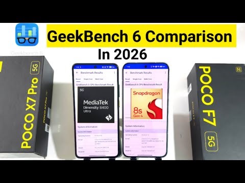 POCO F7 vs X7 PRO GeekBench 6 Comparison 🔥🔥🚀🚀🚀