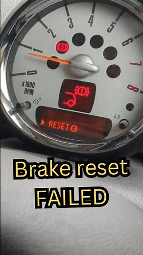 Brake pad wear sensor HACK - reset service light on Mini Cooper R56 R55 #automobile #mechanic #diy