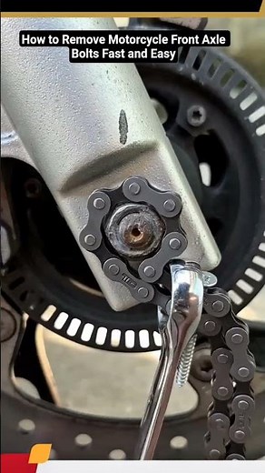 How to Remove Motorcycle Front Axle Bolts Fast and Easy #shorts #mechanic
