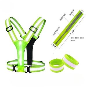 [Hot Item] High Quality Traffic Safety Protection LED Rechargeable High Bright Reflective Backpack Strap