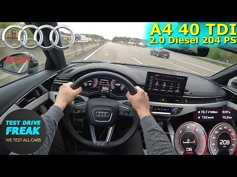 2023 Audi A4 40 TDI Avant Quattro 204 PS TOP SPEED AUTOBAHN DRIVE POV