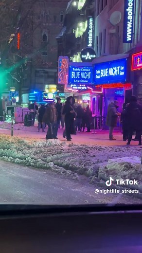 Explore Hamburg's Nightlife on Reeperbahn Street