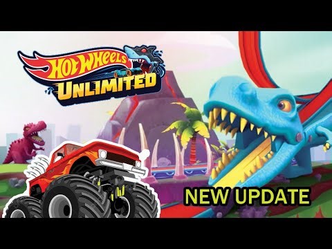⭐Hot Wheels Unlimited - New Update Dino Track Pieces pterodactyl High Jump, and T-Rex Loop!!