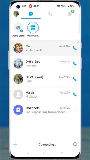 How to Enable & Use the Calls Tab on Imo #shorts