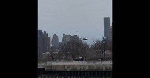 VIDEO | Helicóptero se estrella en Nueva York: Iba a bordo una familia con tres niños