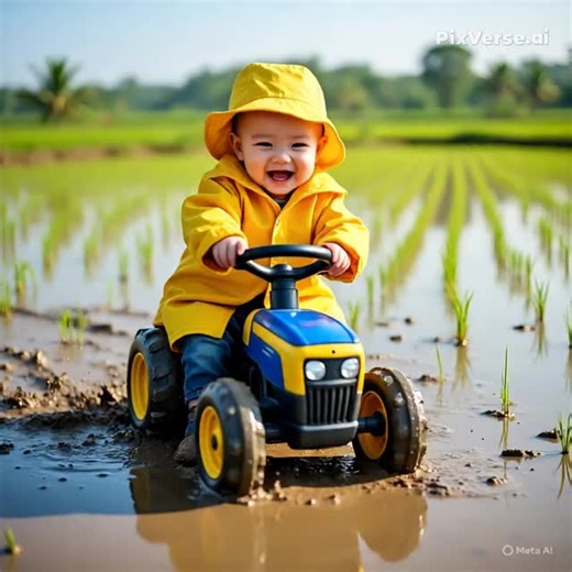 Engaging Mini Tractor Adventure for Kids