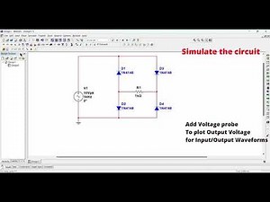 Full Bridge Rectifier || Full wave Rectifier || Multisim || Simulate Electronics