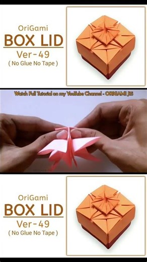 Origami Box Lid Ver-49( Master Jugal ) Timelapse || #japan #giftbox #box #origami #shorts