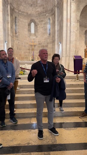 Blessed to sing the Doxology with pastors friends in this unique church where the sound echos with 24 reverberations! Praise God from whom all blessings flow Praise Him all creatures here below Praise Him above ye heavenly hosts Praise Father, Son and Holy Ghost. #doxology #church #jerusalem | Ben Sterciuc