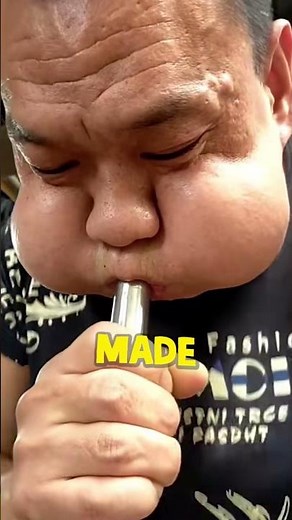 He has to blow every day for his job 🤯