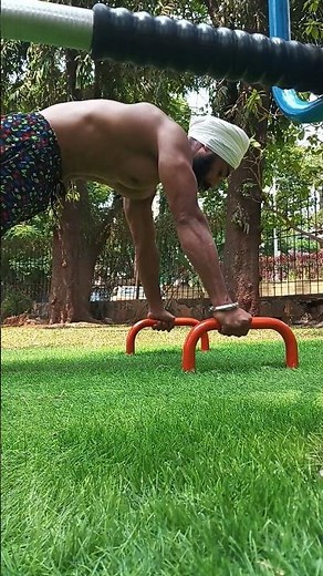 Push-up handles—great if you have wrist discomfort with floor push-ups allowing for a deeper range.