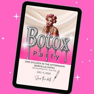 Botox Party Invitation Flyer | Editable Botox and Filler Template for Beauty Events - Etsy