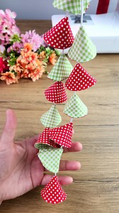 Colorful Fabric Cones – Easy DIY Hanging Decoration #FabricDecor #DIYOrnaments #SewingProjects #HandmadeDecor. #ColorfulCrafts | Narin handicrafts