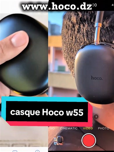 HOCO W55 casque Bluetooth 90h batterie — confort et pliable