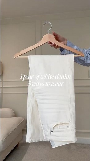 5 Ways to Style White Jeans | Easy Outfit Ideas #capsulewardrobe #whitejeans #stylingtips