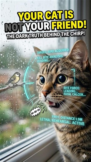 Why Your Cat Chirps at Birds 🐦🔪 #cat #catbehavior #catfacts