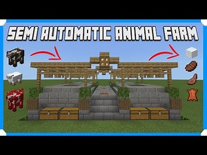 How To Build A Semi Automatic 4 Way Animal Farm [Minecraft Bedrock Edition]