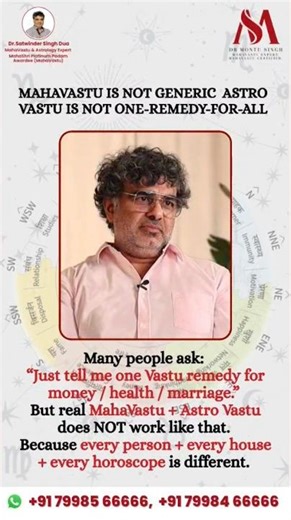 Stop using generic Vastu tips! Consult Mahavastu Expert Dr.Montu Singh Dua