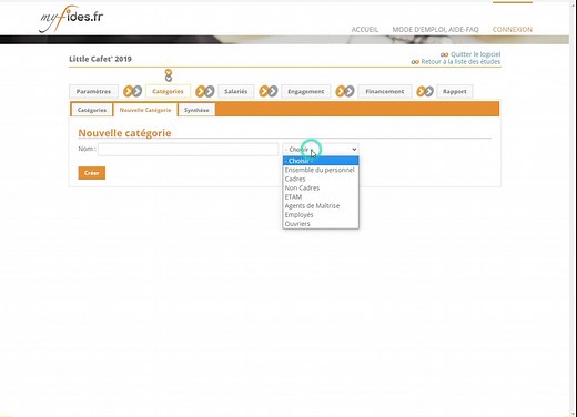 Logiciel de calcul des indemnités de fin de carrière (IFC)