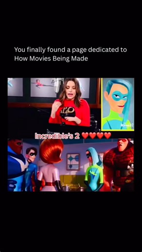 How Movies Being Made | This scene from Incredibles 2 shows calm dialogue, but it began inside a recording booth. Actors delivered lines separately, focusing on... | Instagram